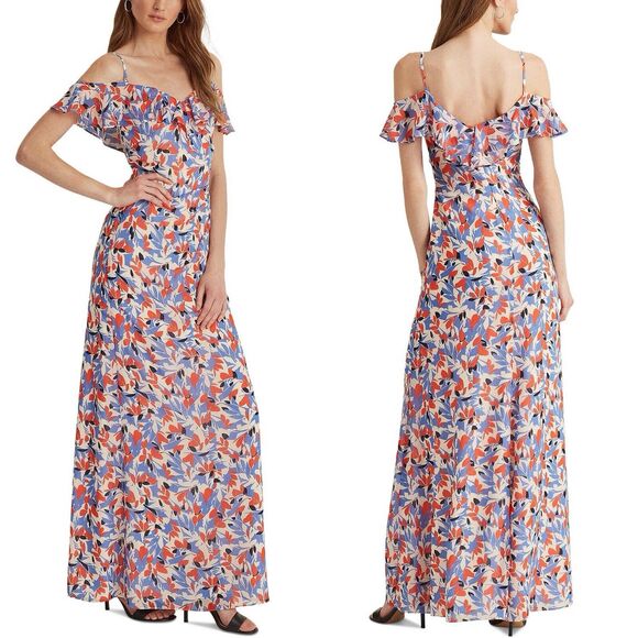 Ralph Lauren Dresses & Skirts - Lauren Ralph Lauren Womens Maxi Dress Sz 4 Floral Elegant‎ Summer Chic Feminine